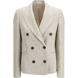 Beige Linen Blazer
