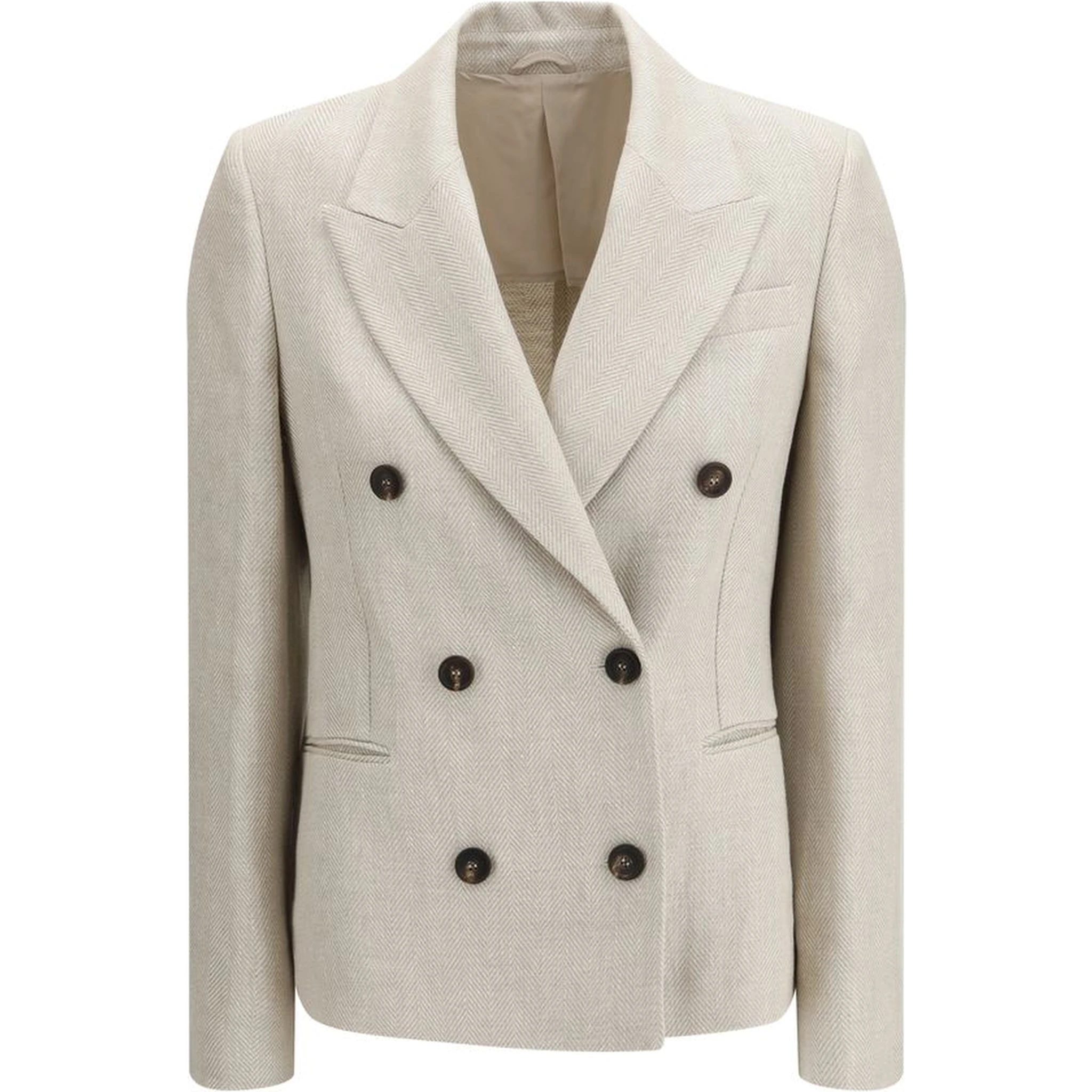 Beige Linen Blazer