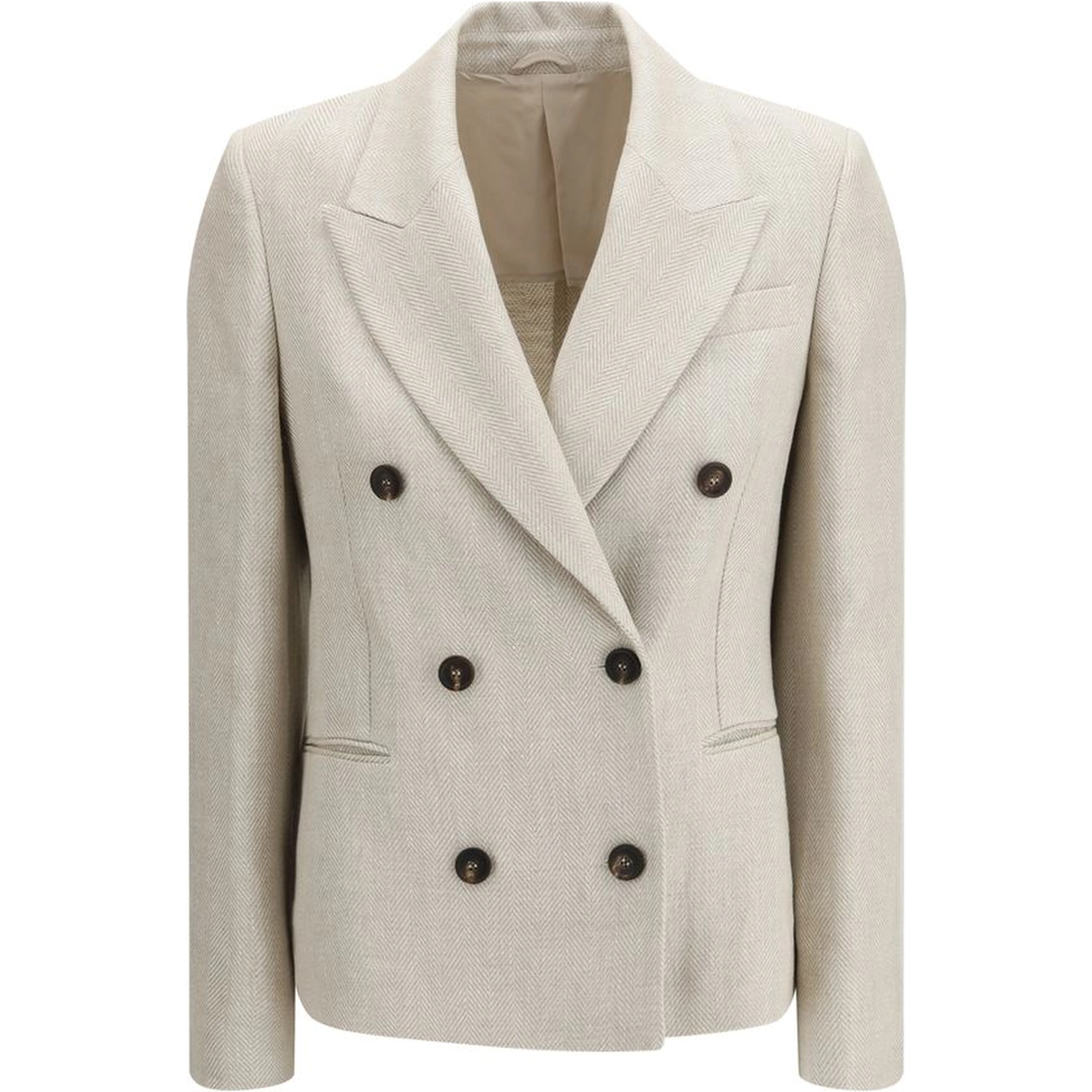 Beige Linen Blazer