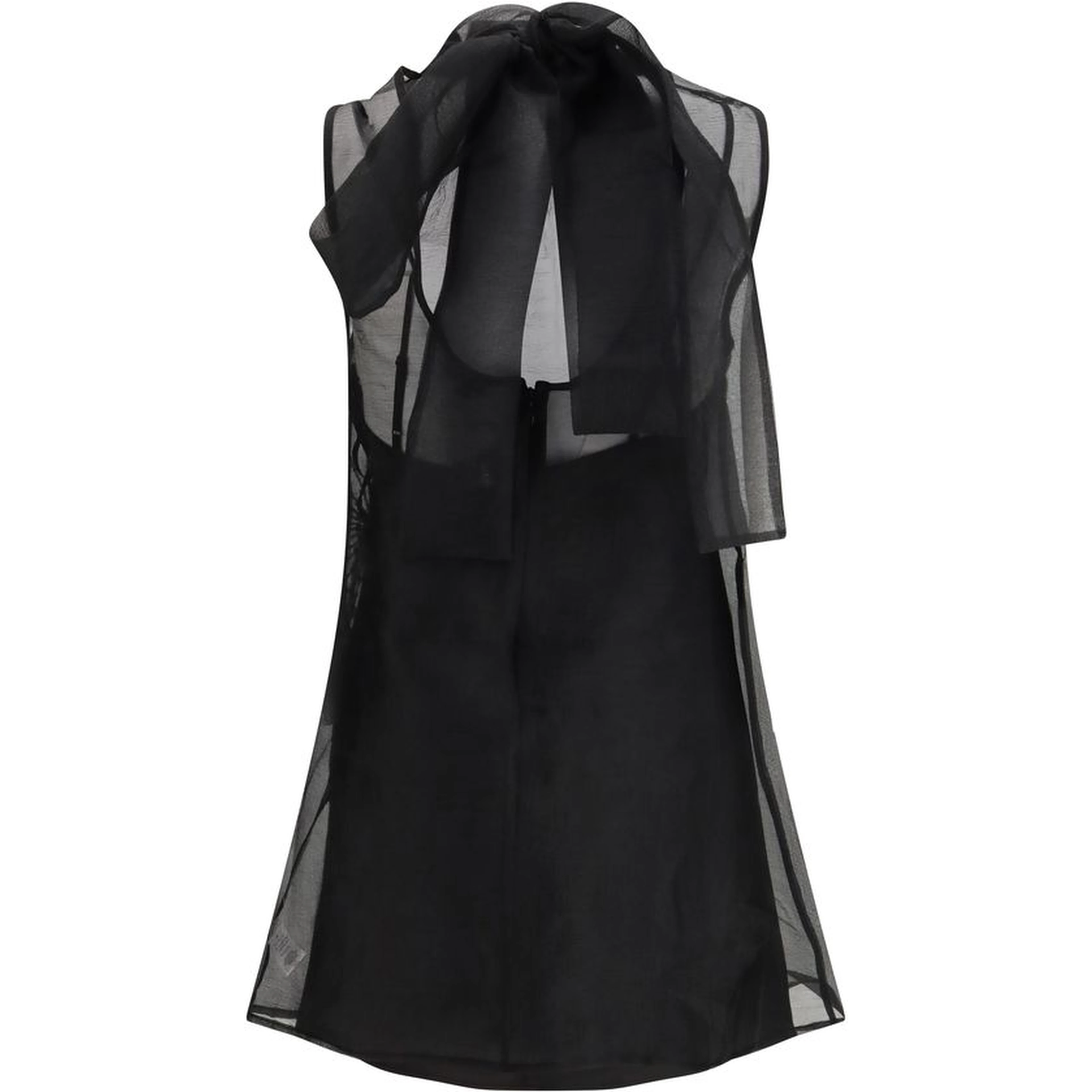 Black Polyester Casual Dress