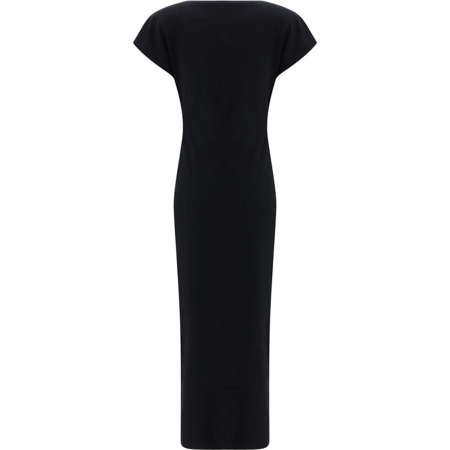 Black Cotton Casual Dress
