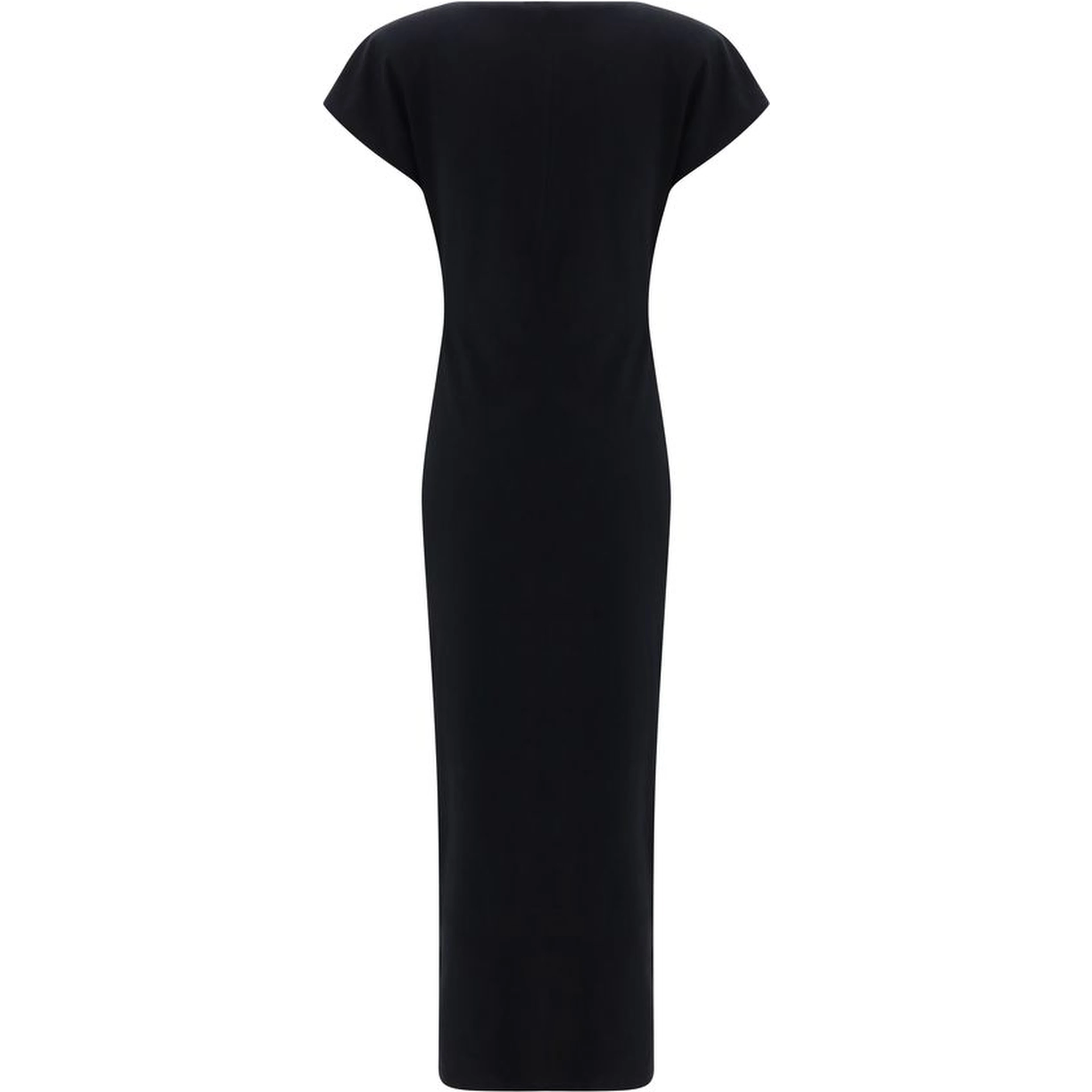 Black Cotton Casual Dress