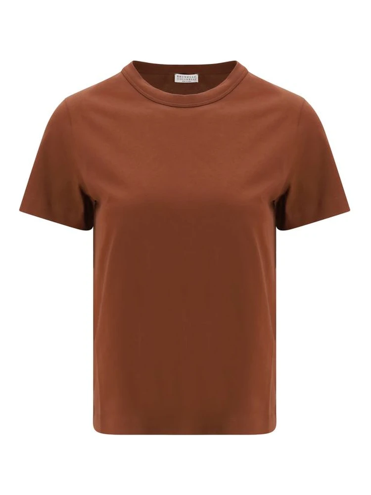 Brown Cotton T-Shirt