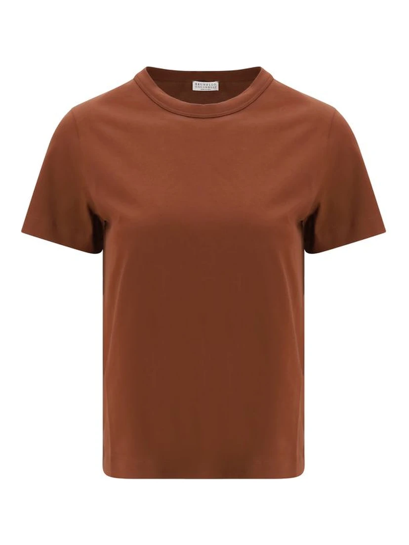 Brown Cotton T-Shirt