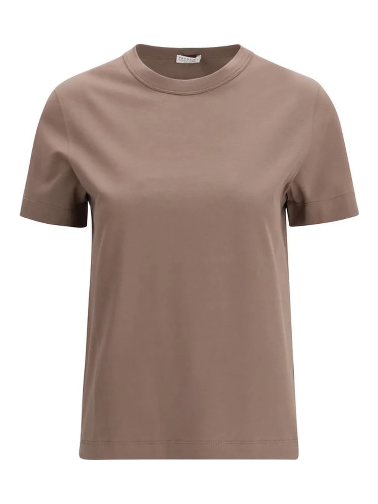 Brown Cotton T-Shirt