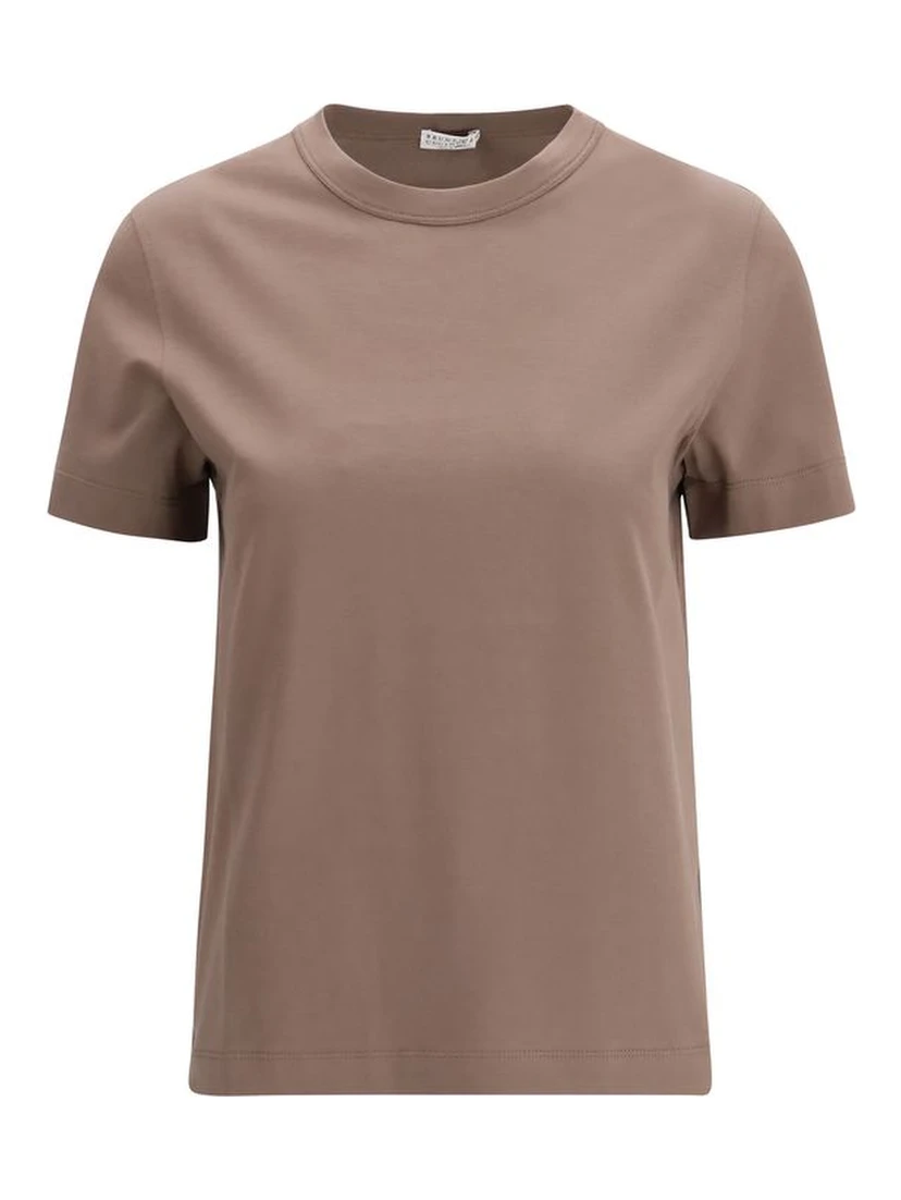 Brown Cotton T-Shirt