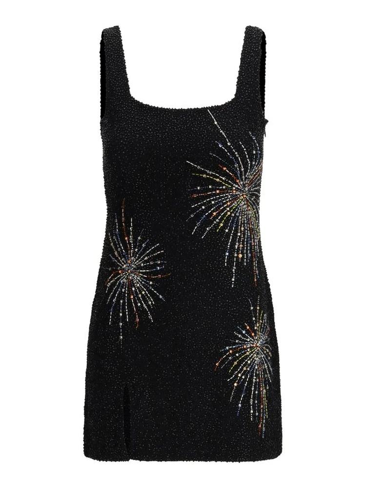 Black Nylon Casual Dress