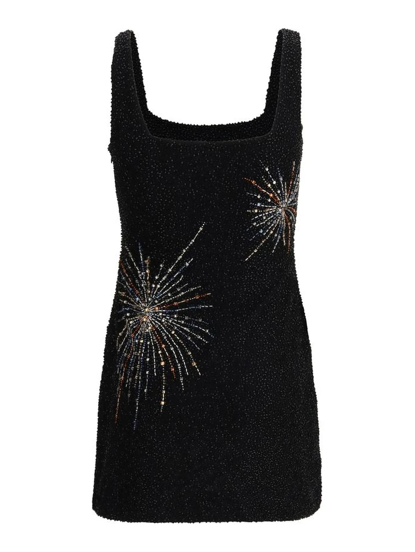 Black Nylon Casual Dress