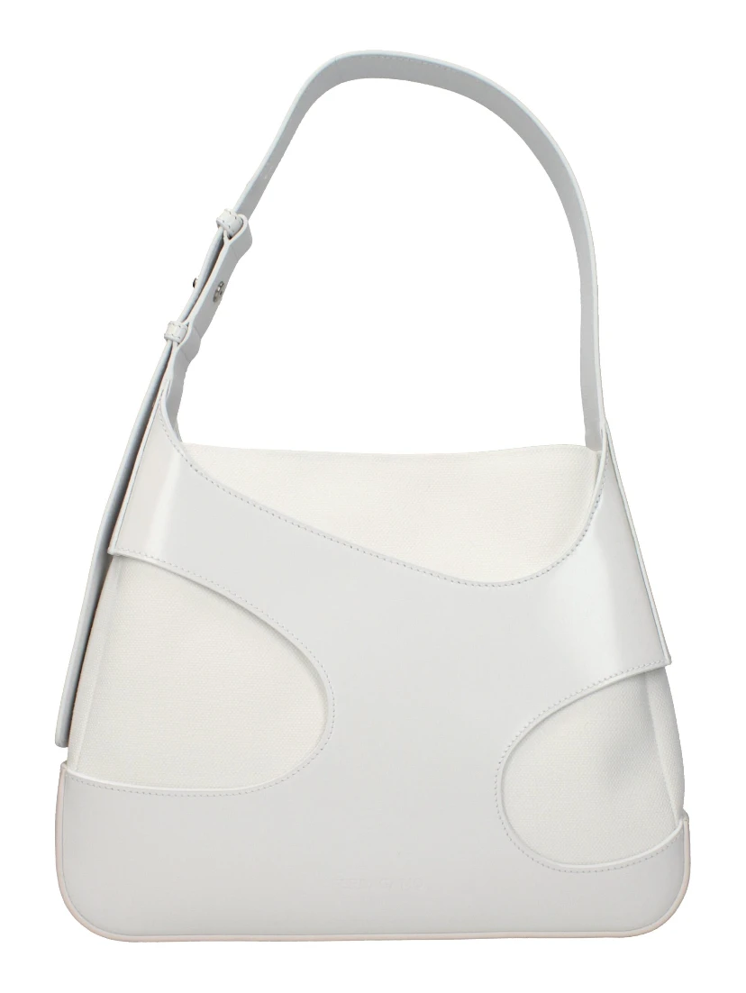 White Leather Shoulder Bag