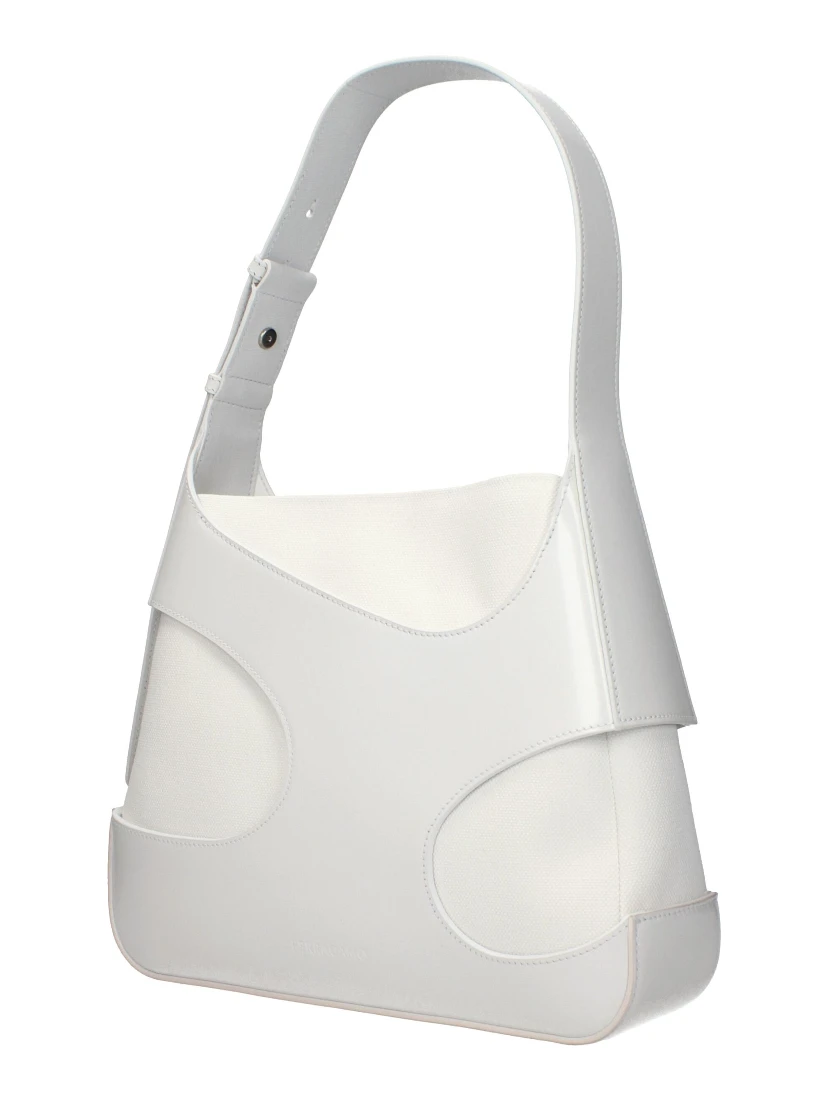 White Leather Shoulder Bag
