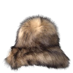 Brown Faux Fur Modacrylic Fedora Hat
