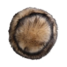 Brown Faux Fur Modacrylic Fedora Hat
