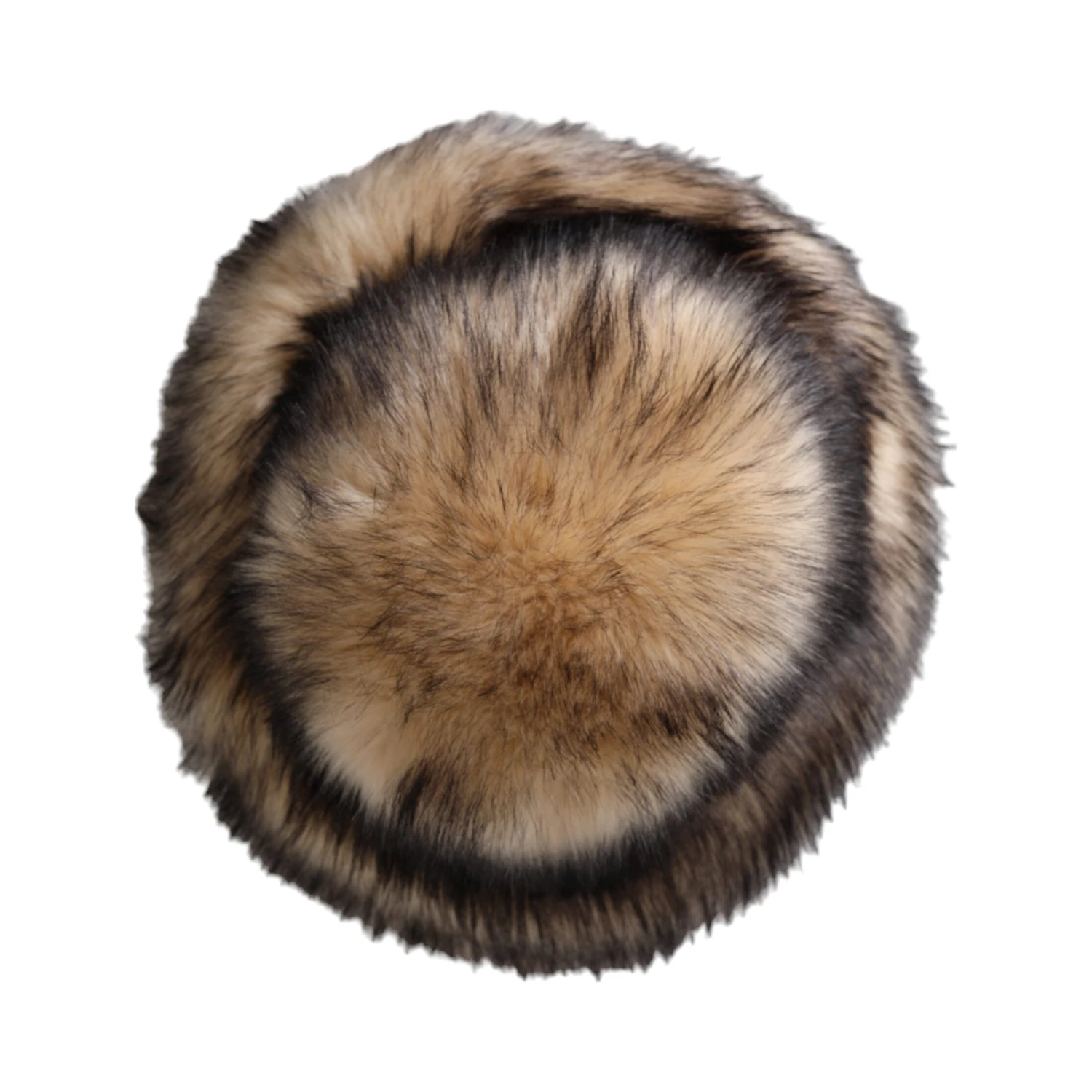 Brown Faux Fur Modacrylic Fedora Hat