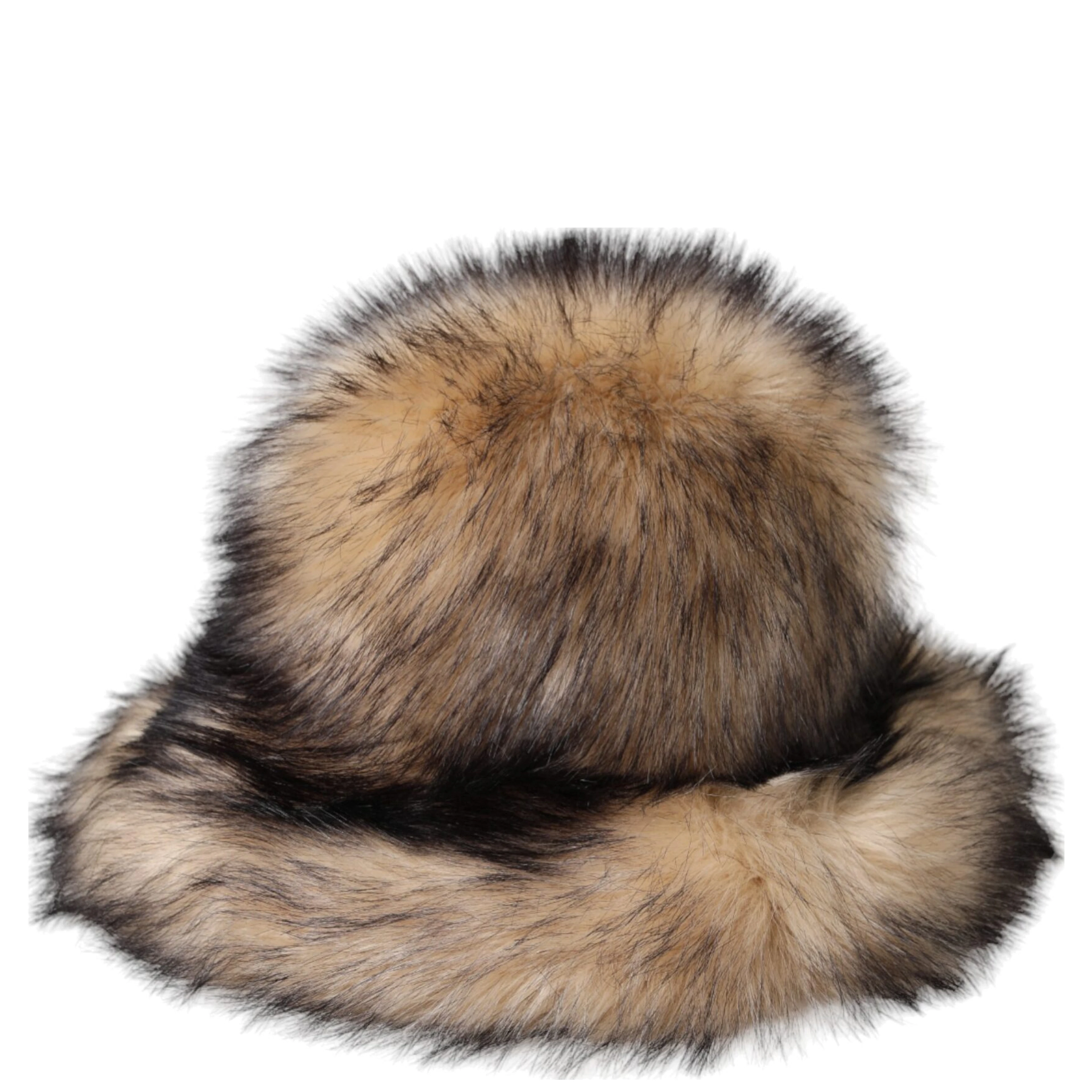 Brown Faux Fur Modacrylic Fedora Hat