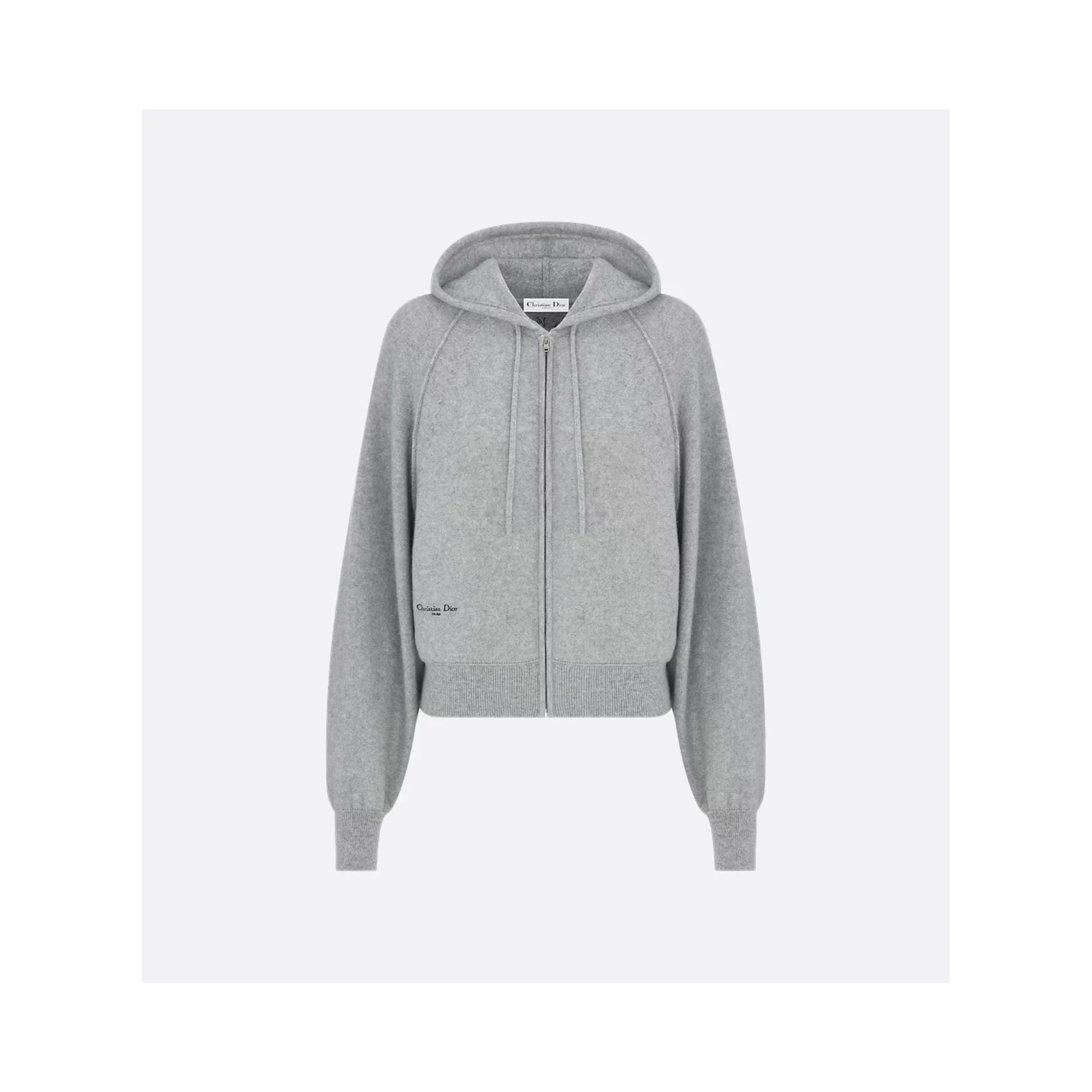 Zippered cashmere sweater