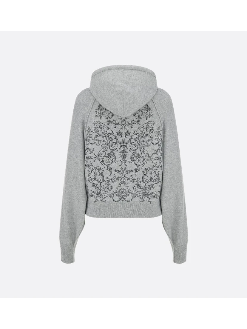 Zippered cashmere sweater