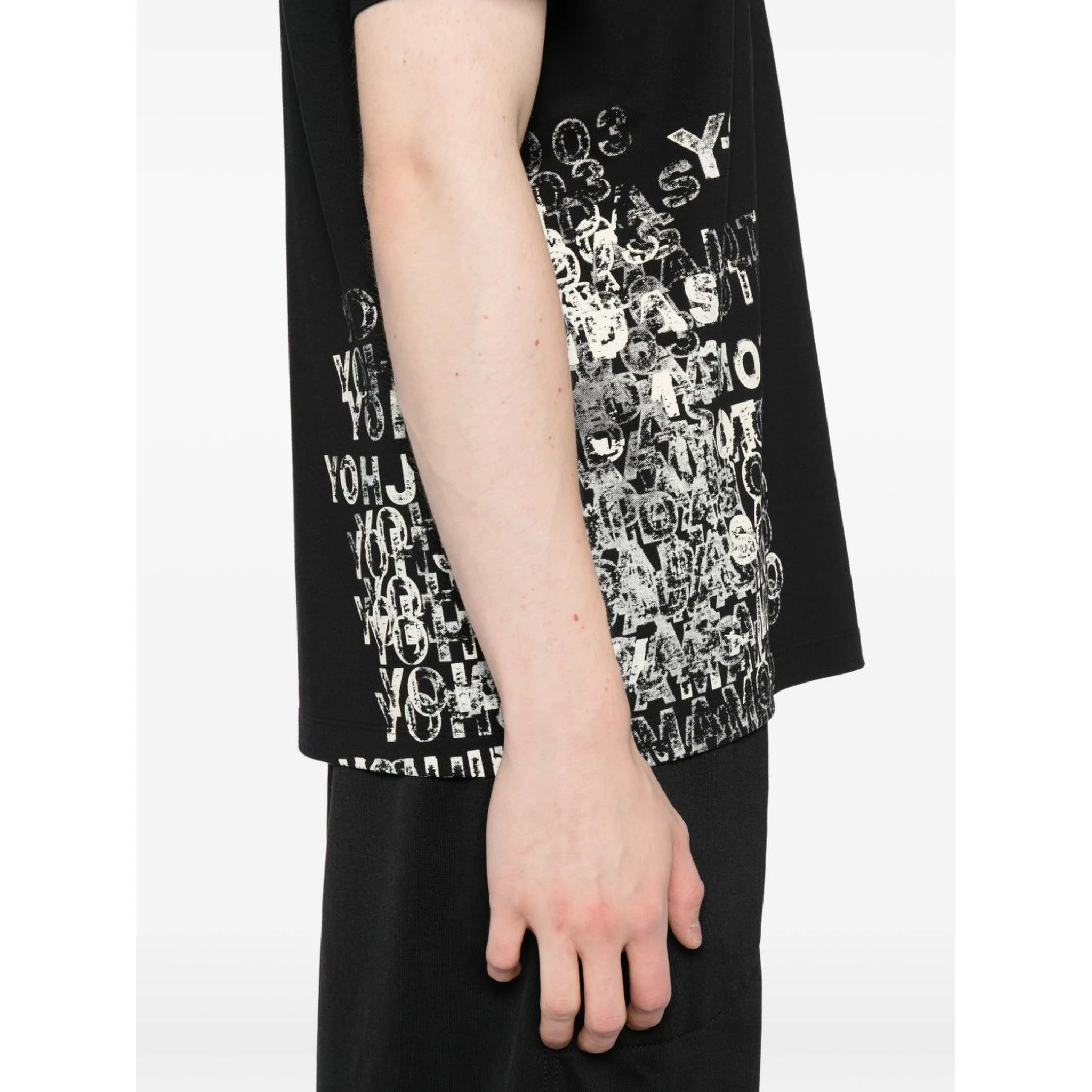 Y-3 T-shirts and Polos Black
