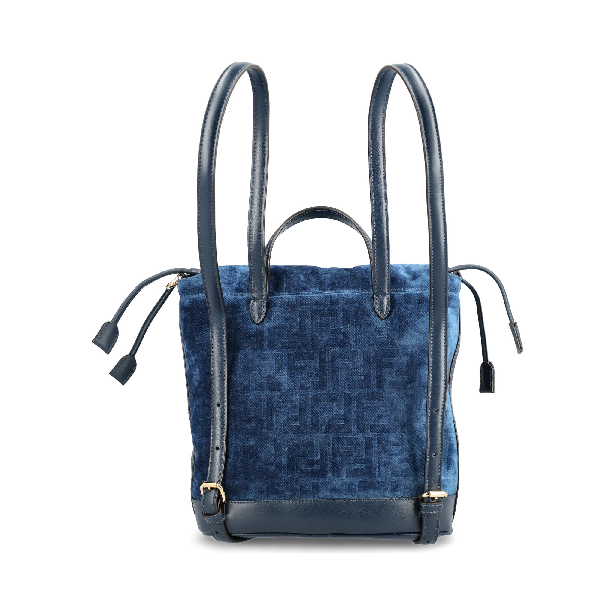 Flocked FF Denim Backpack