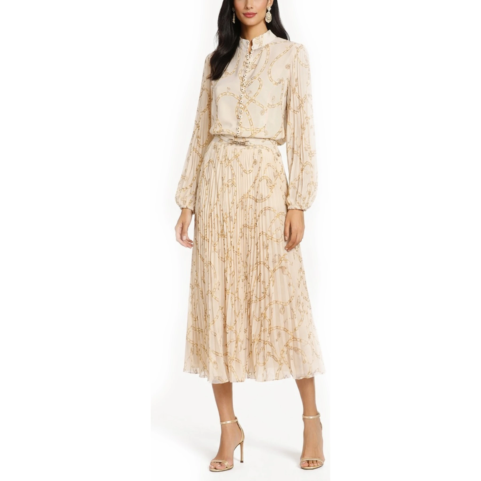 PLEATED BLOUSE "SUNRAY"