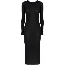 LONG-SLEEVED MIDI DRESS