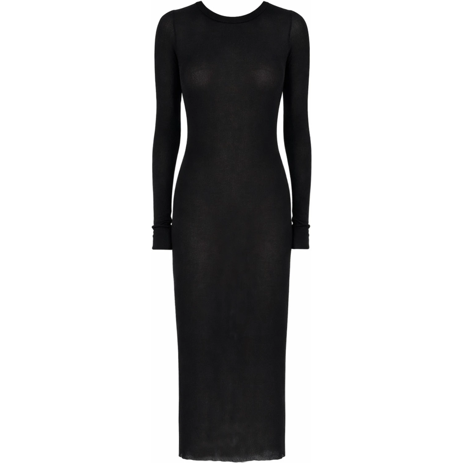 LONG-SLEEVED MIDI DRESS