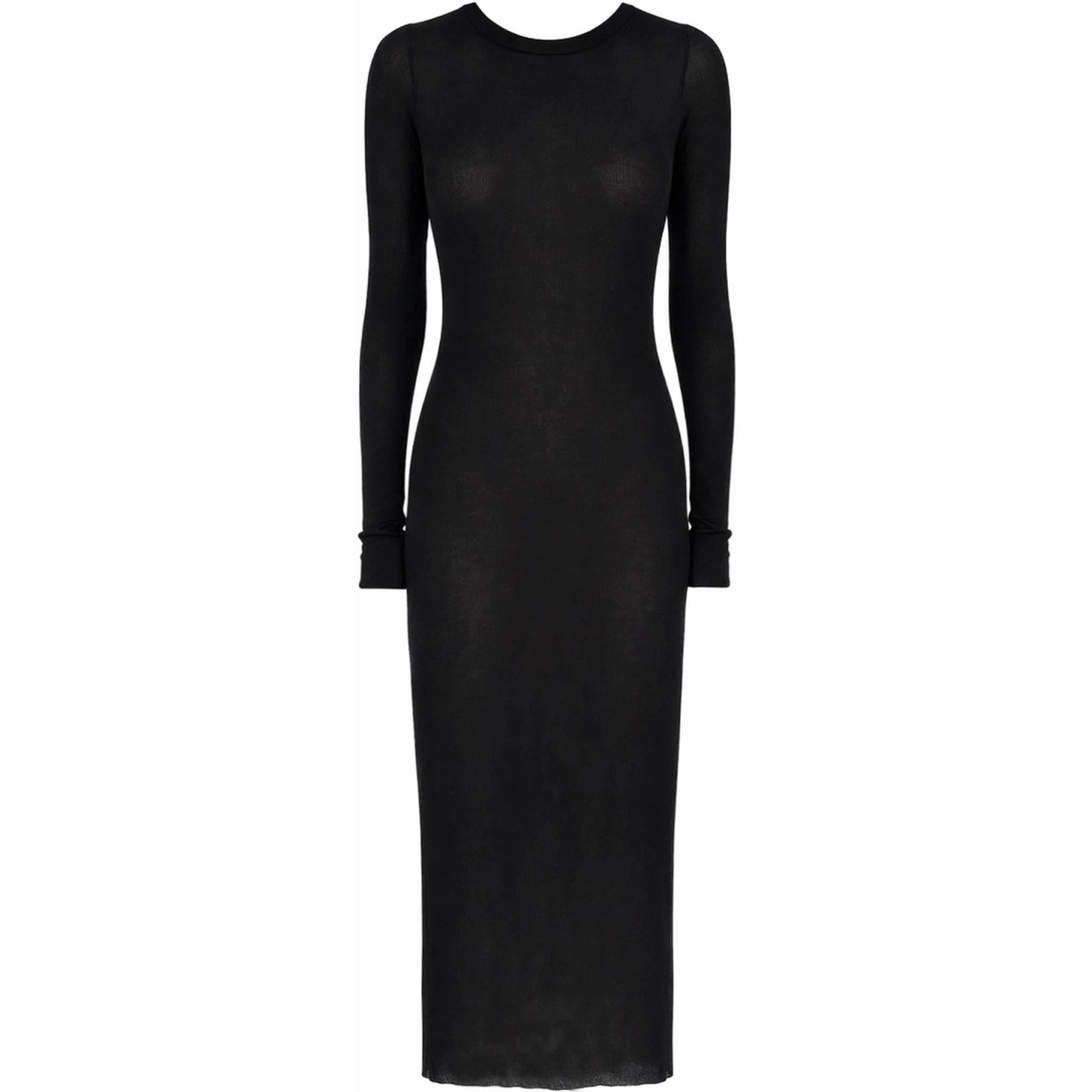 LONG-SLEEVED MIDI DRESS