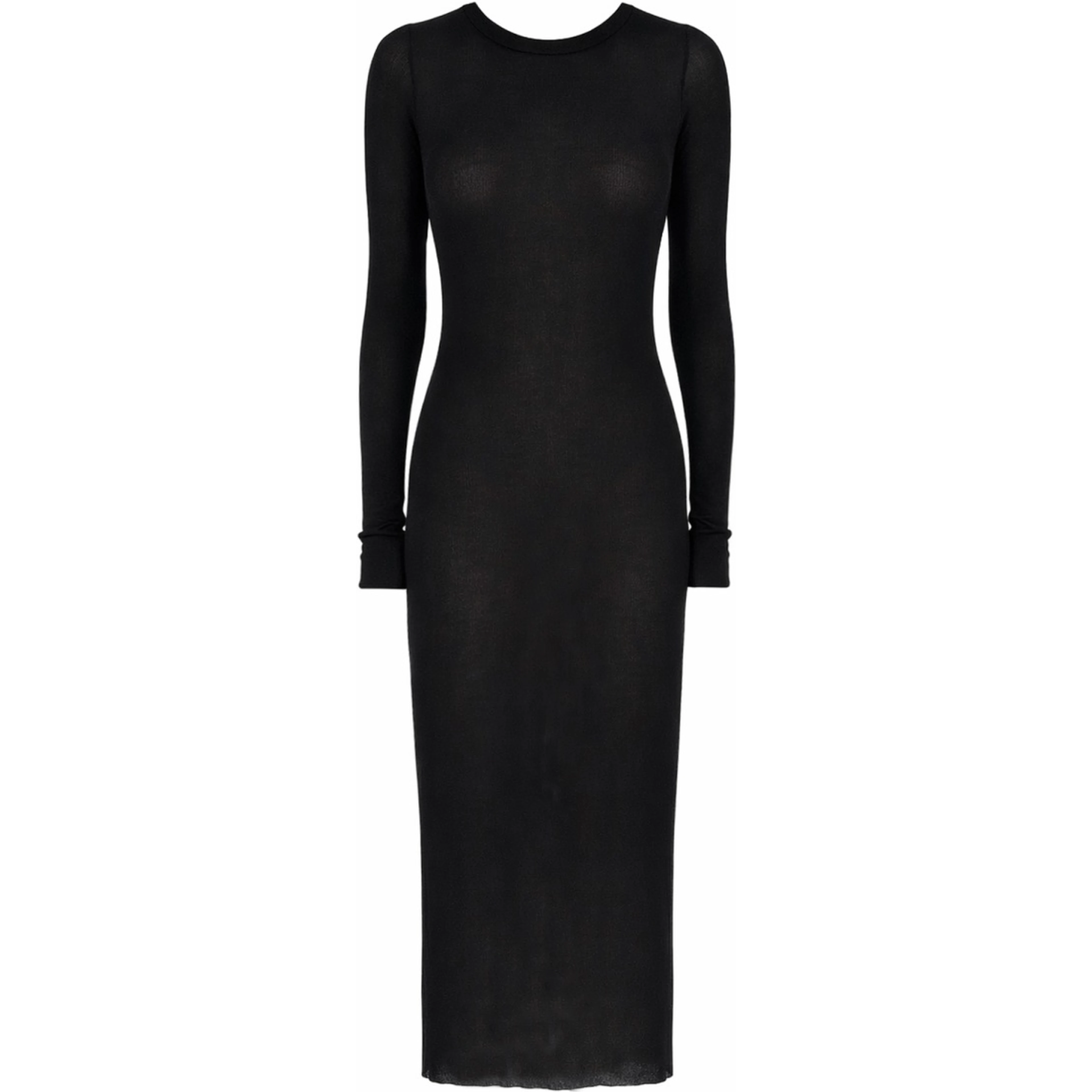 LONG-SLEEVED MIDI DRESS
