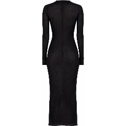 LONG-SLEEVED MIDI DRESS
