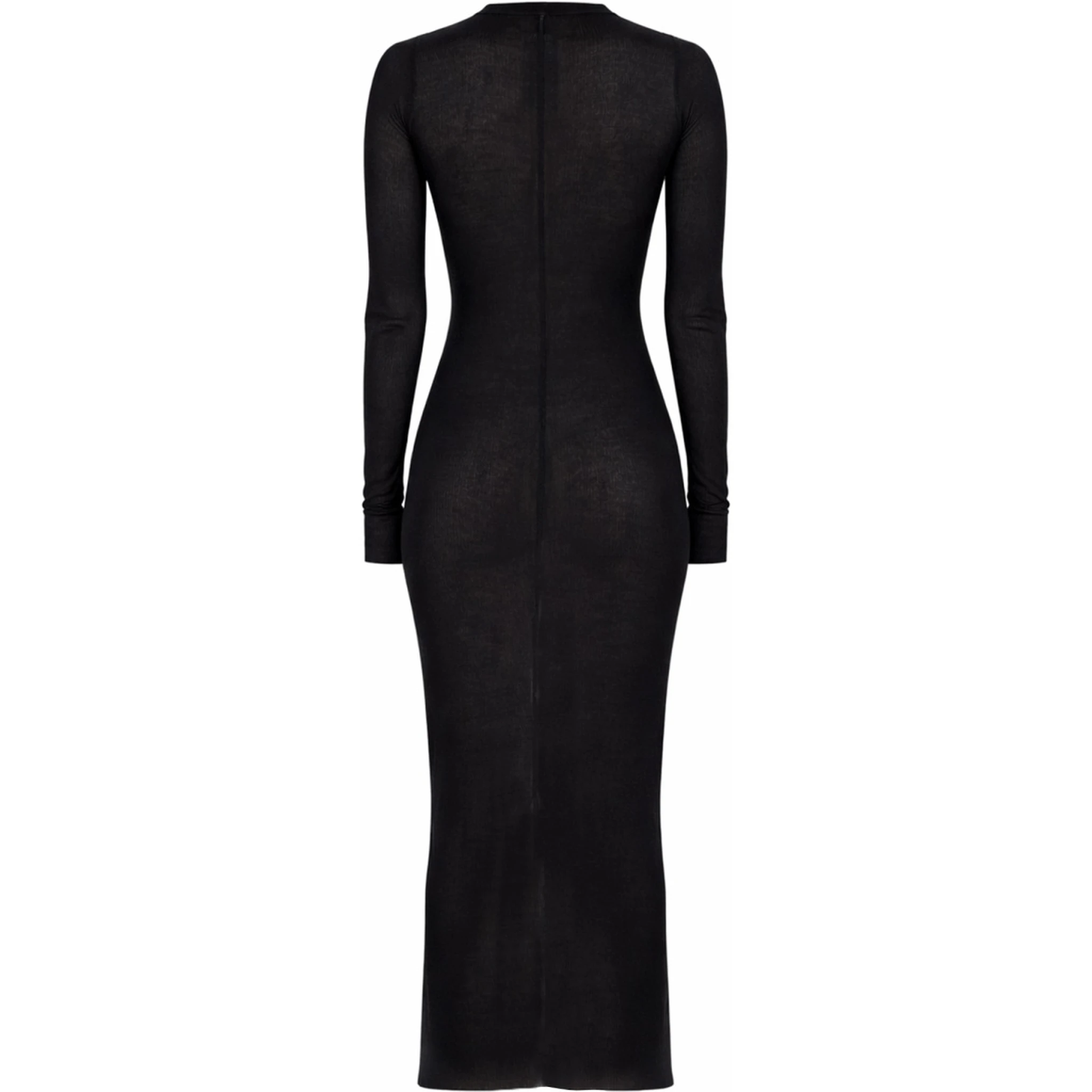 LONG-SLEEVED MIDI DRESS
