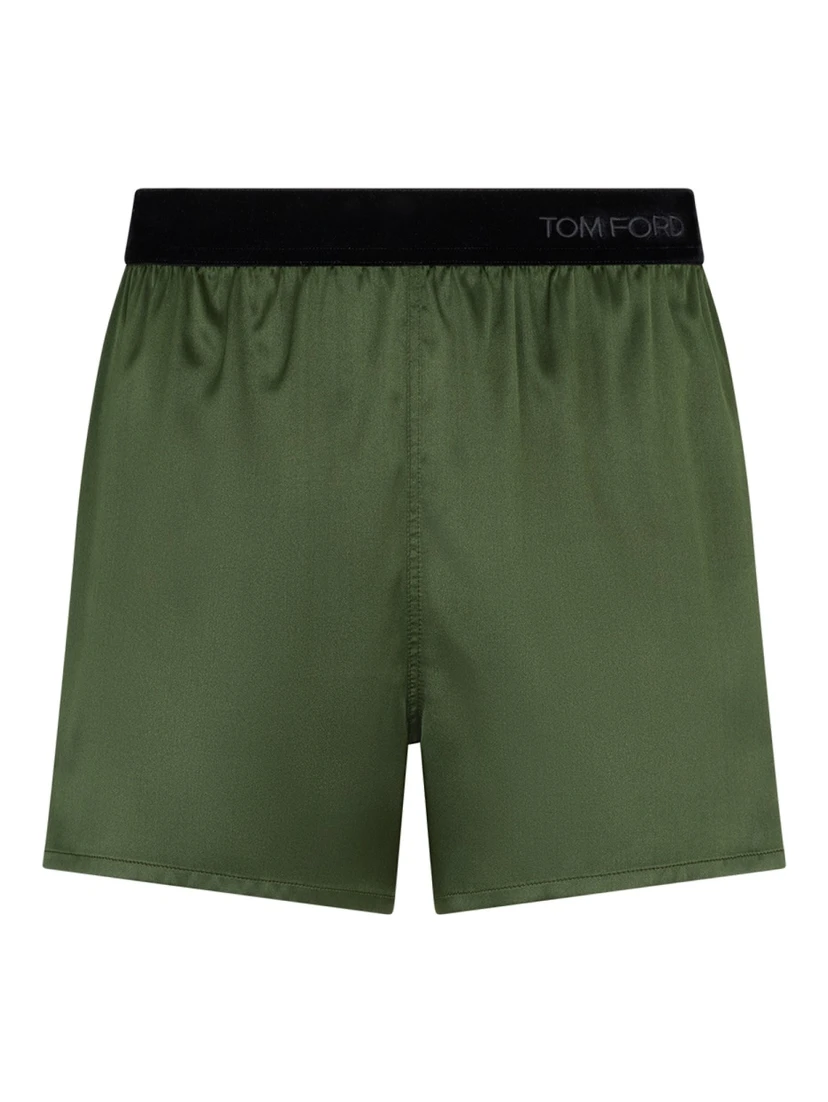 SILK PAJAMA SHORTS