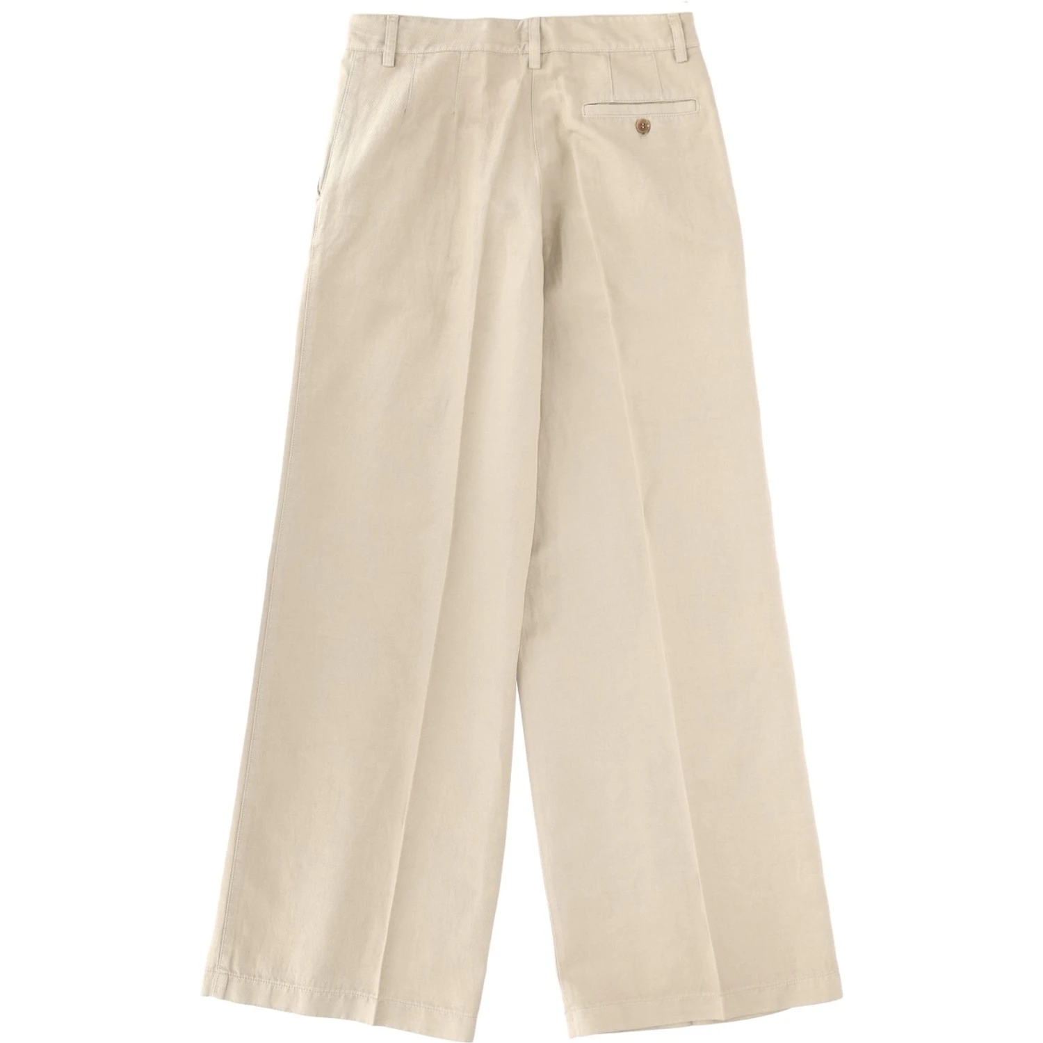 COTTON AND LINEN TAILORED PANTS