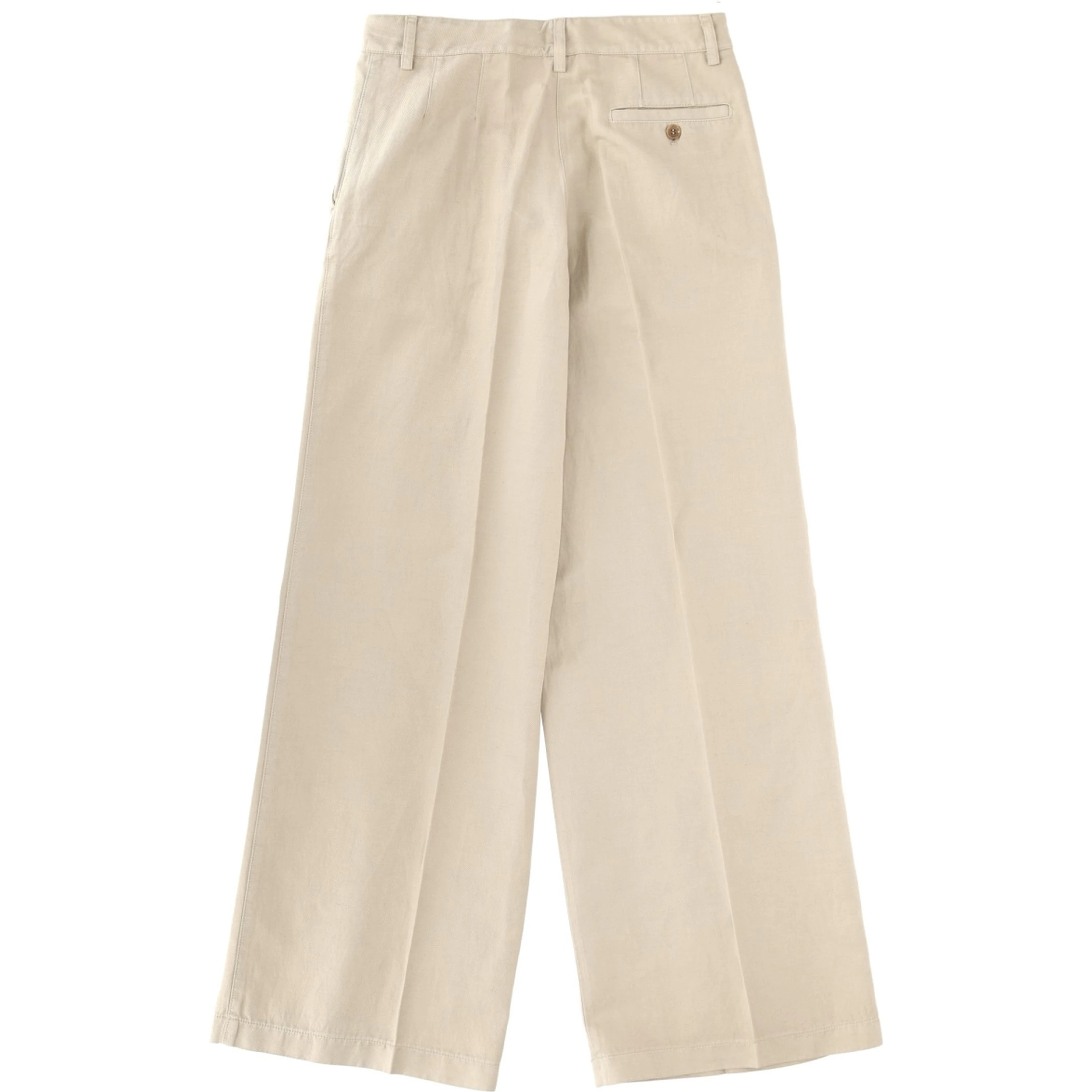 COTTON AND LINEN TAILORED PANTS