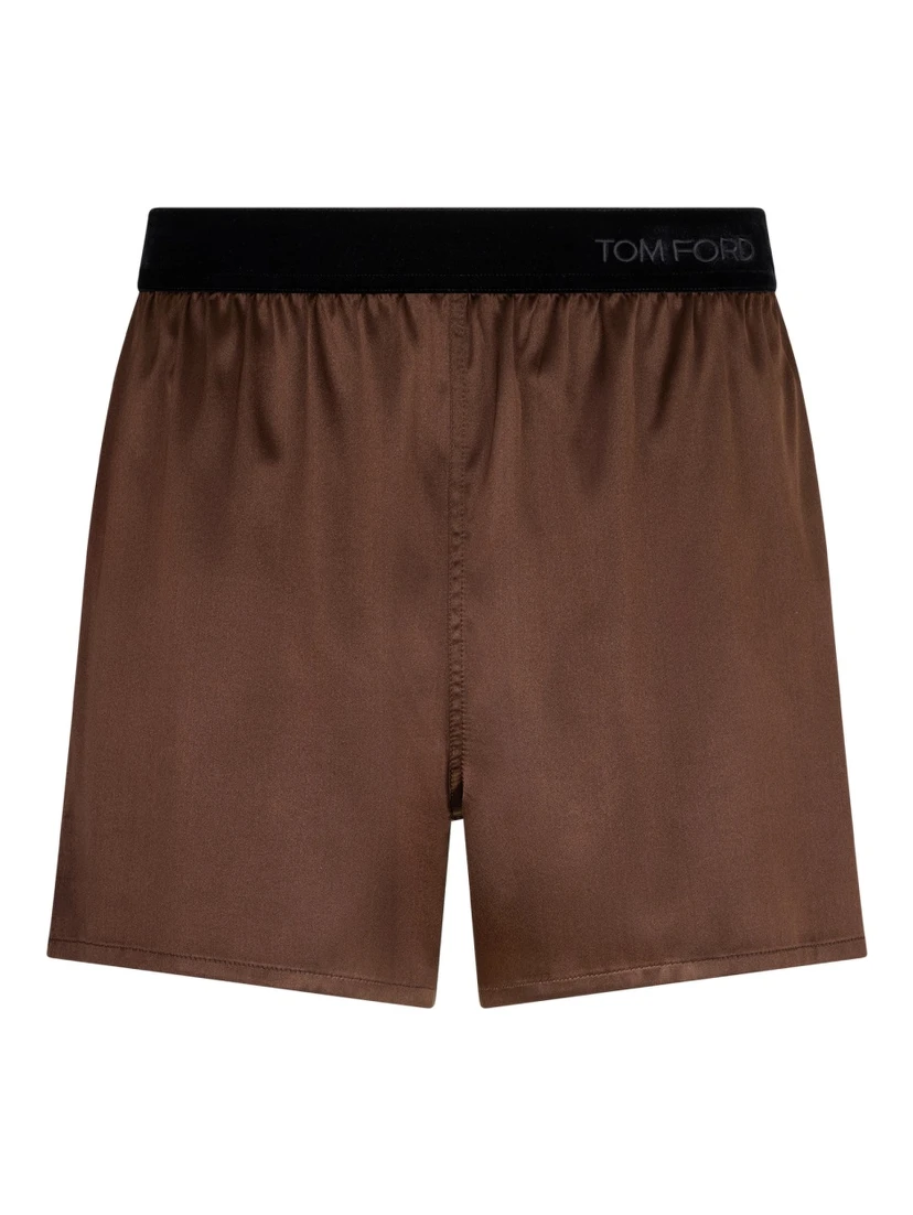 SILK PAJAMA SHORTS