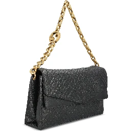 Large chain-link shoulder bag