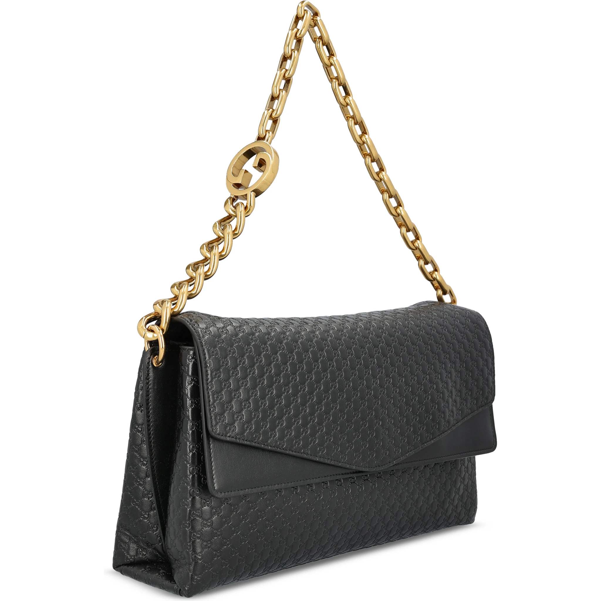 Large chain-link shoulder bag