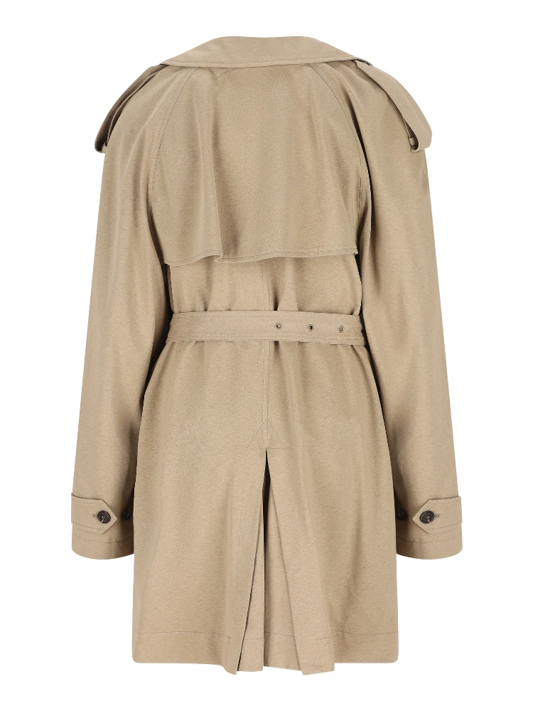 belted double-breasted trench coat alternative
