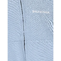 Logo-embroidered zip-up hoodie