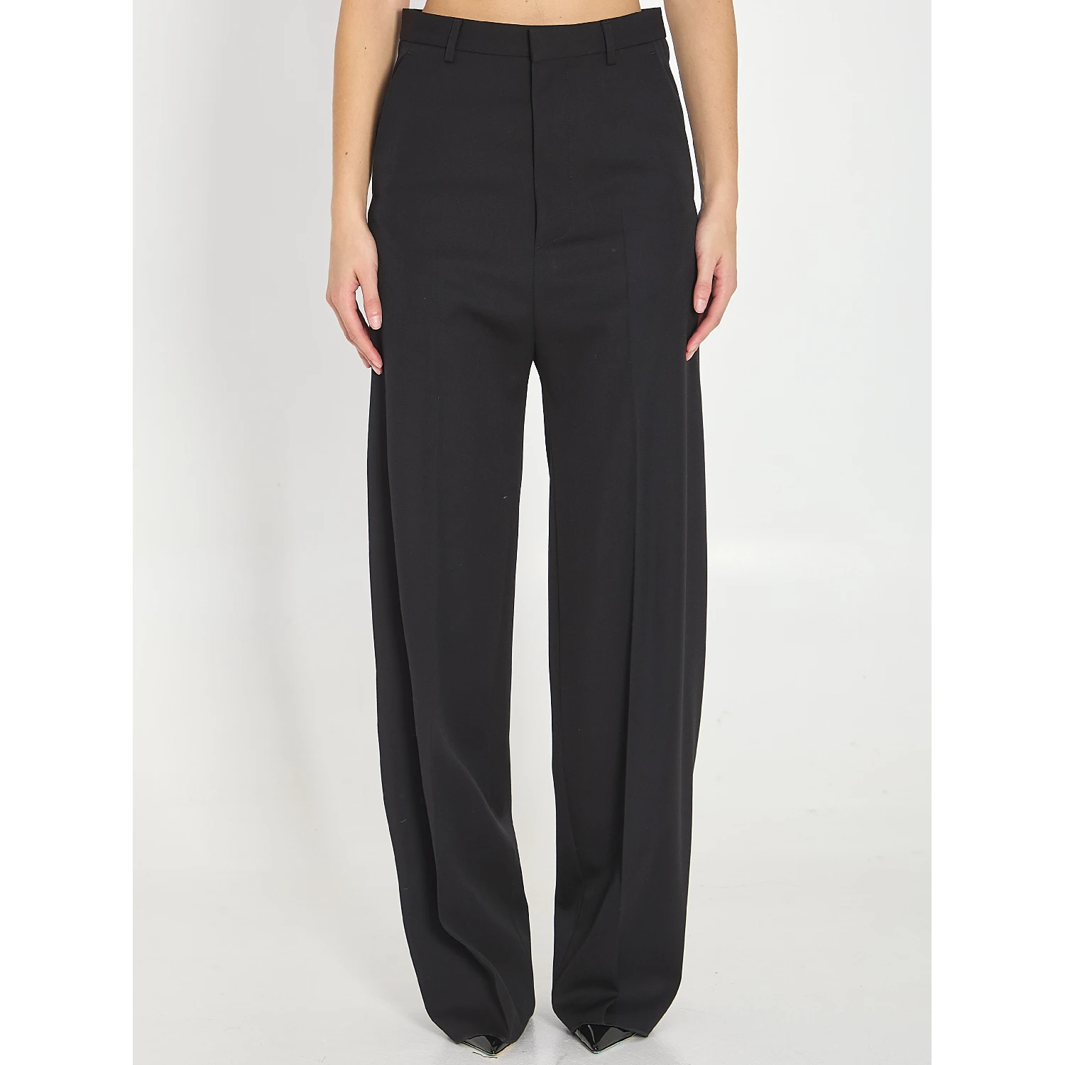 Tailored wool trousers