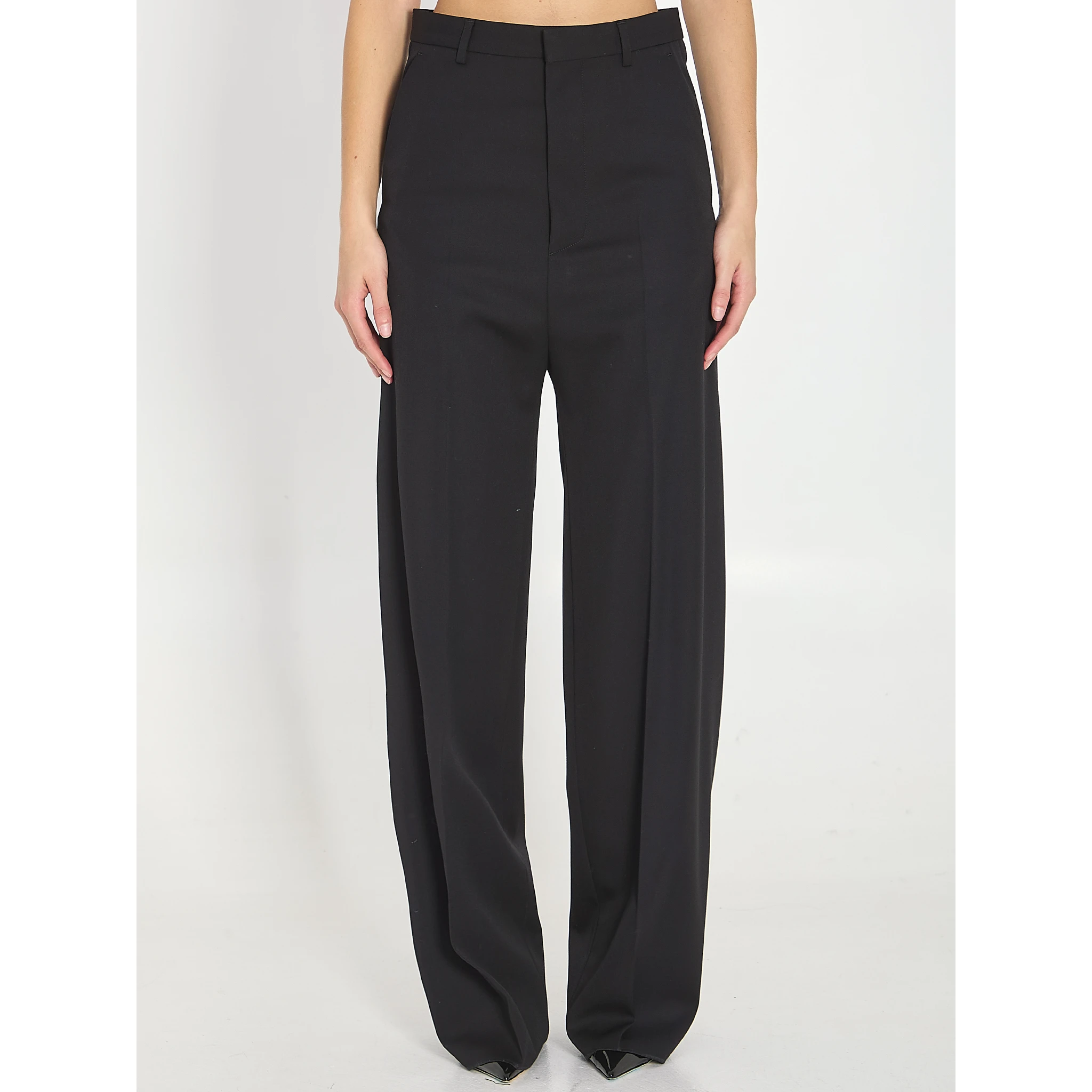 Tailored wool trousers