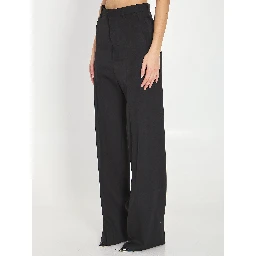 Tailored wool trousers