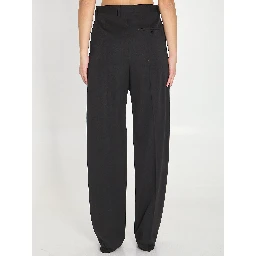 Tailored wool trousers