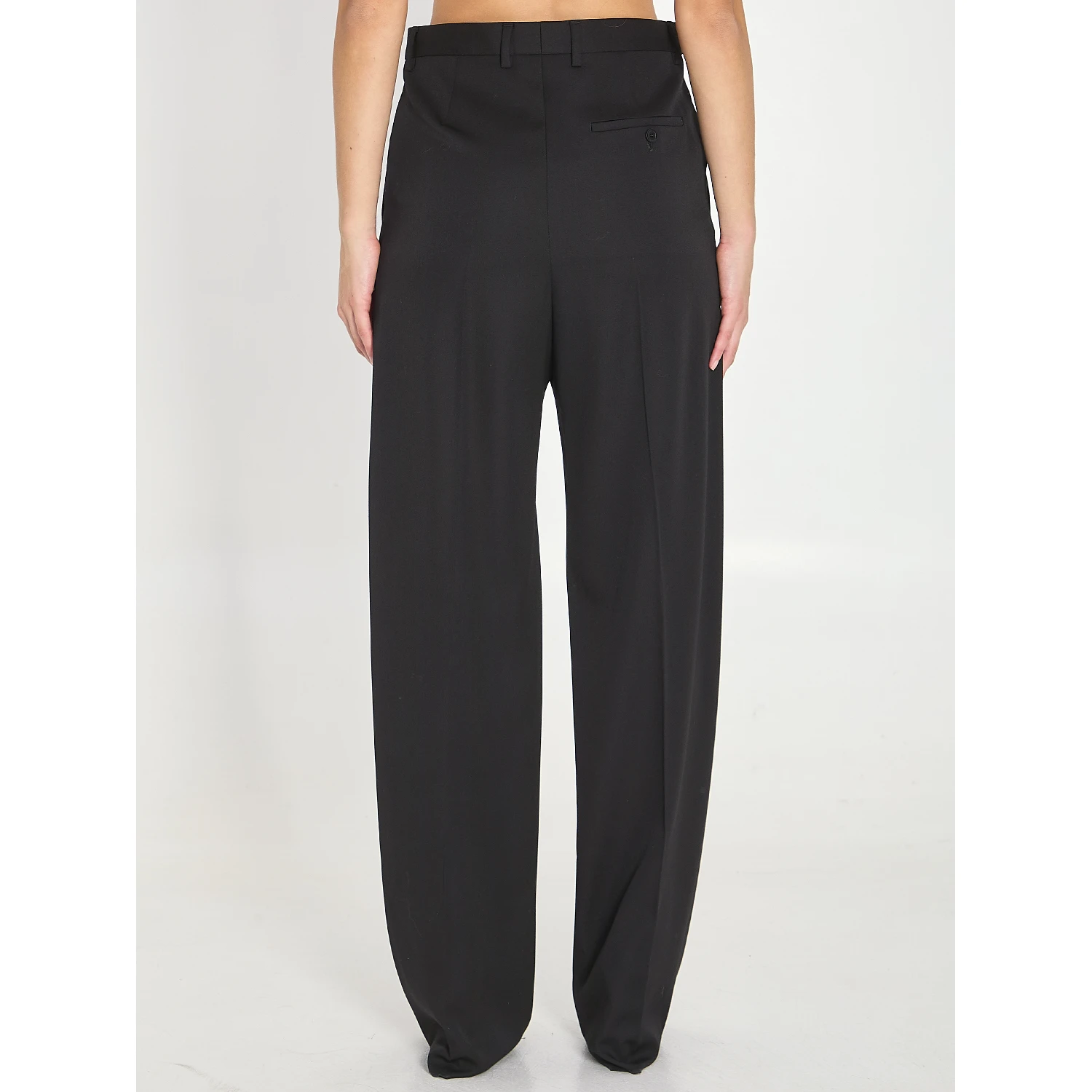 Tailored wool trousers