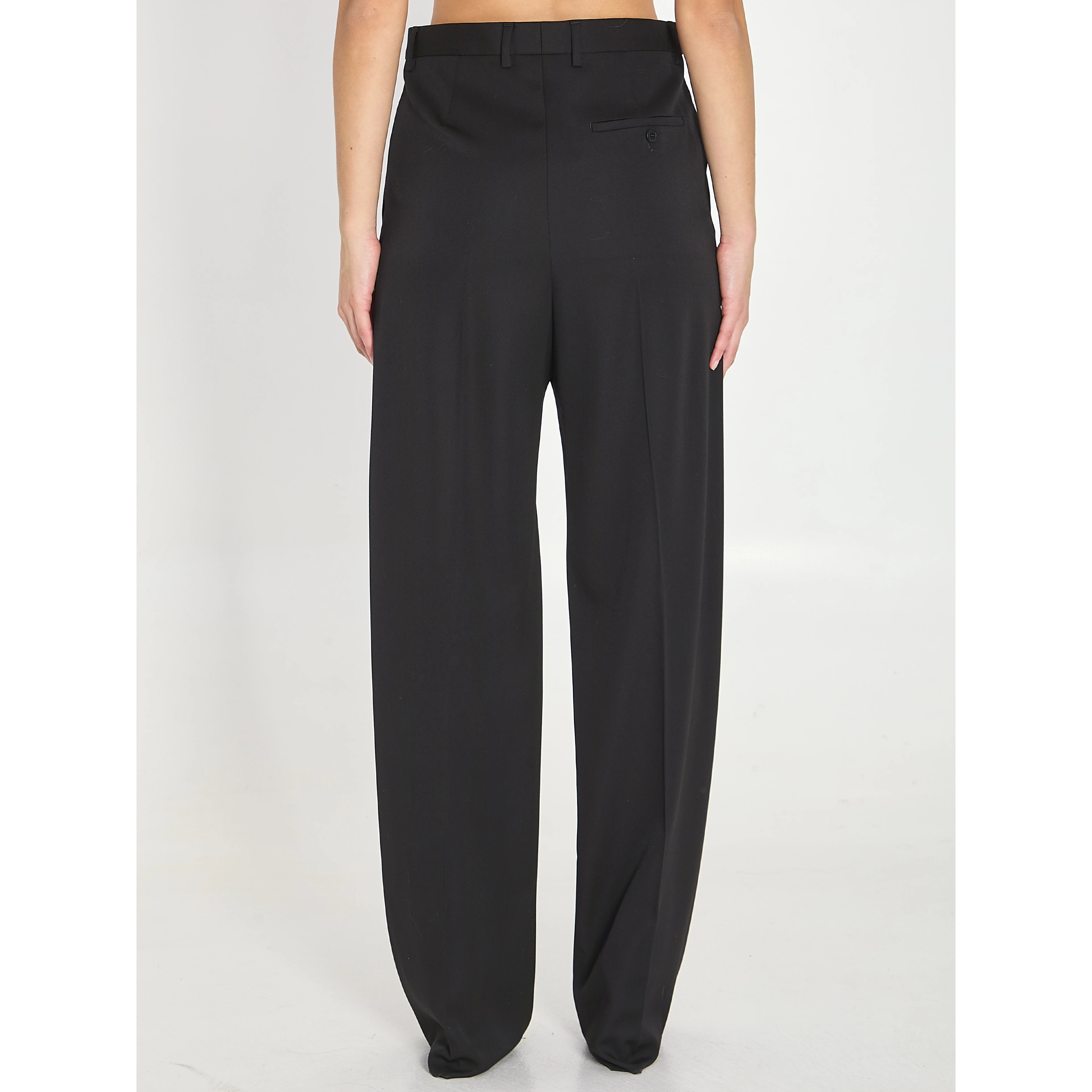 Tailored wool trousers