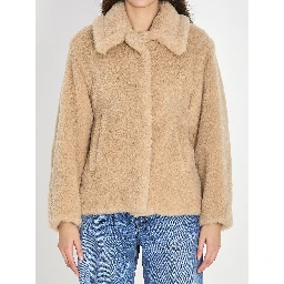 Cropped Teddy coat