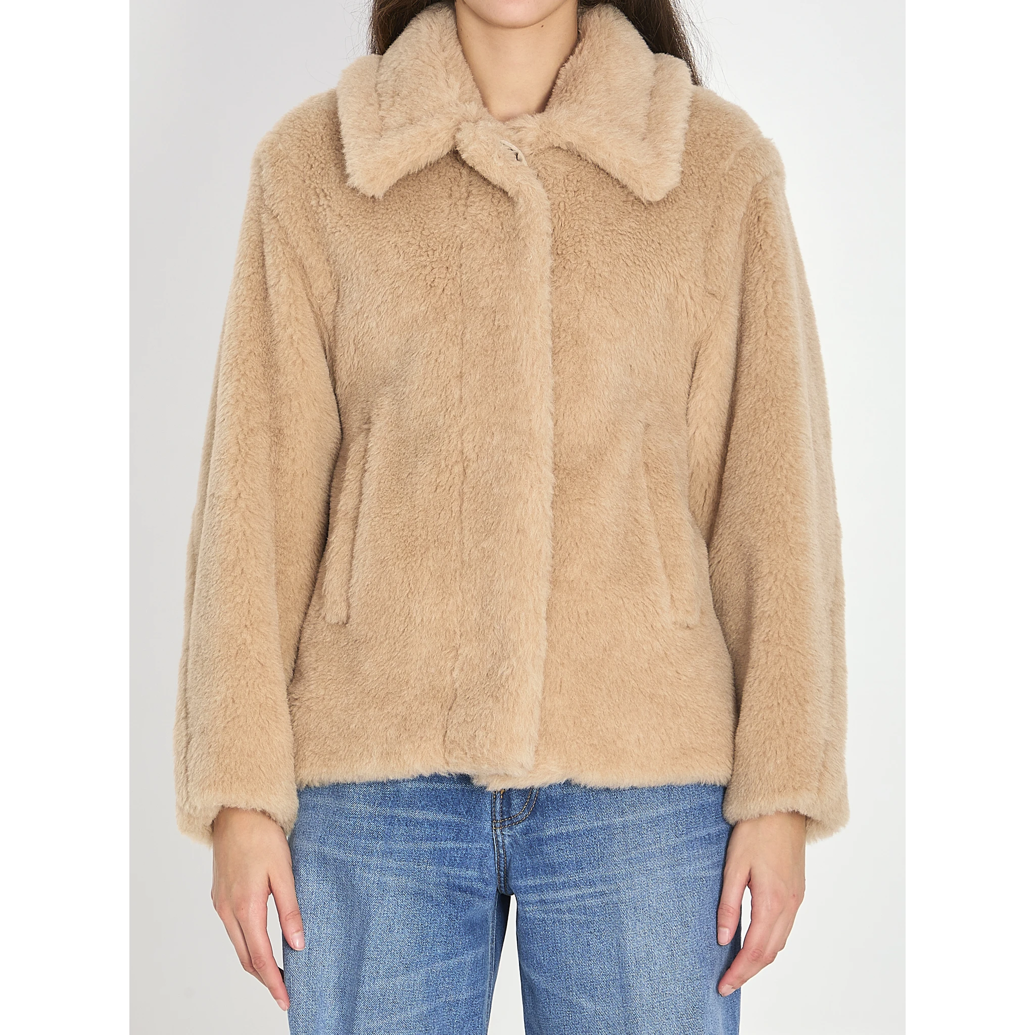 Cropped Teddy coat