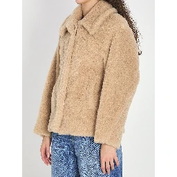 Cropped Teddy coat