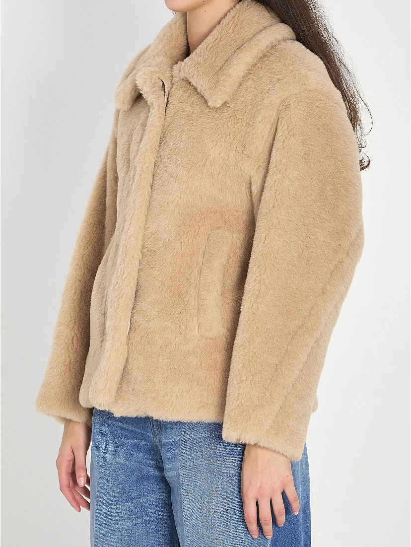 Cropped Teddy coat
