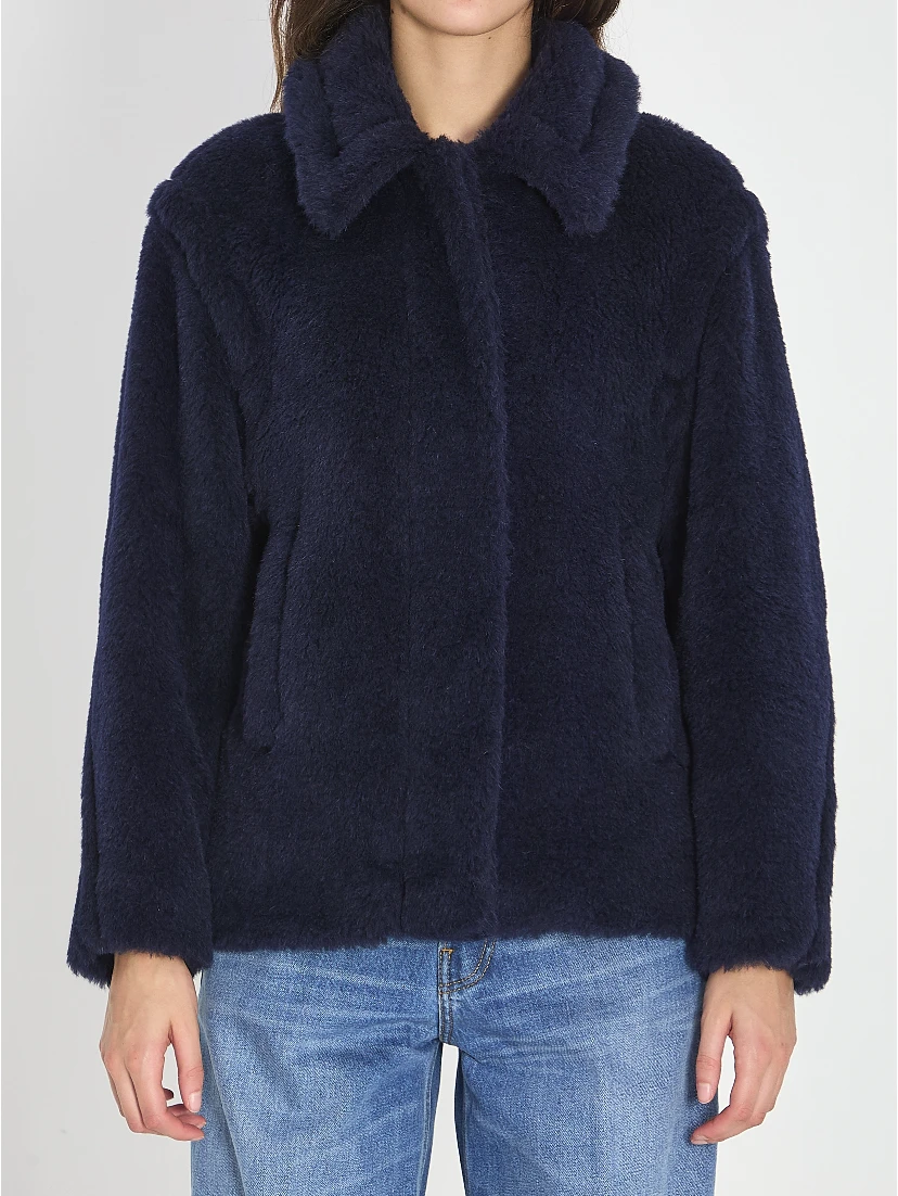Cropped Teddy coat