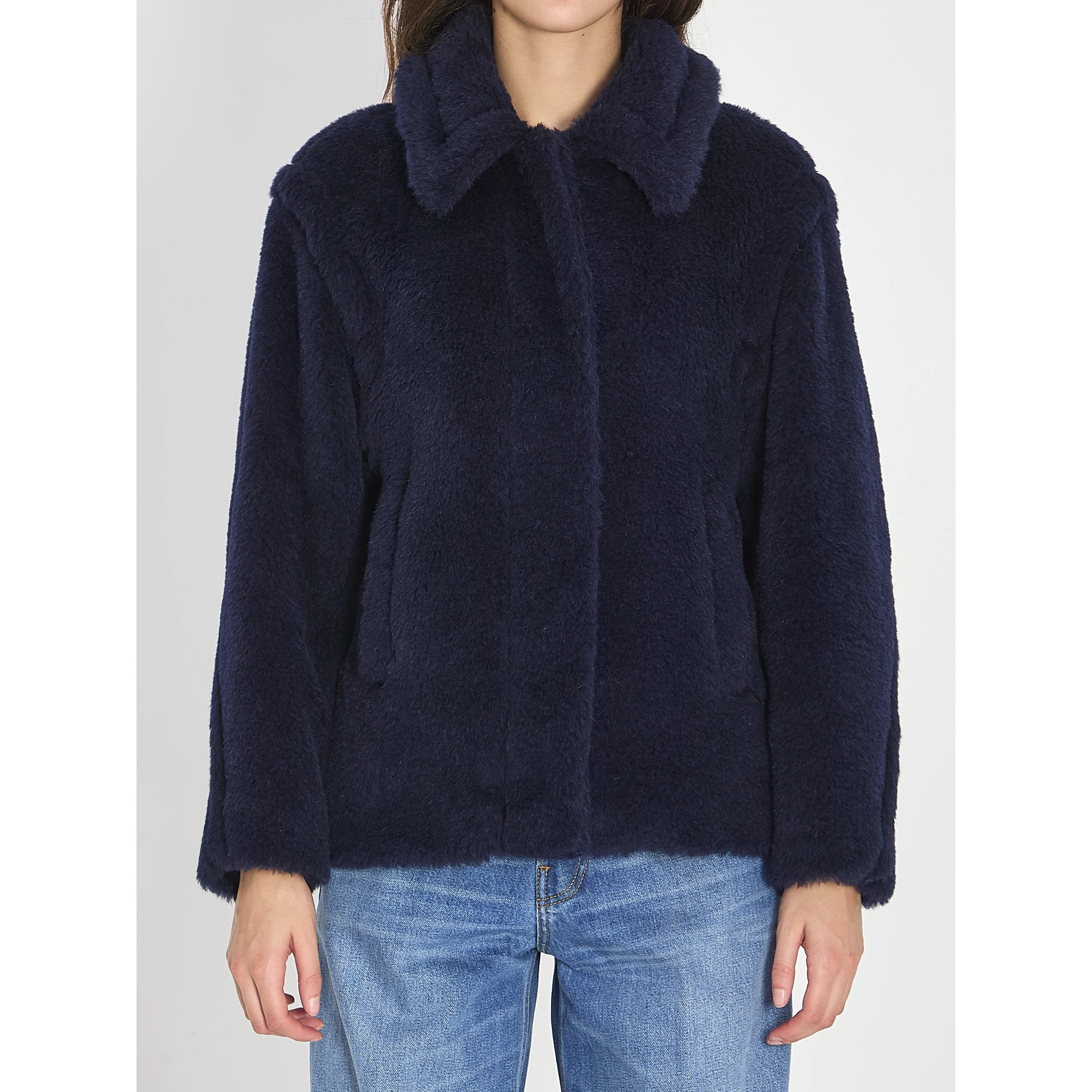 Cropped Teddy coat