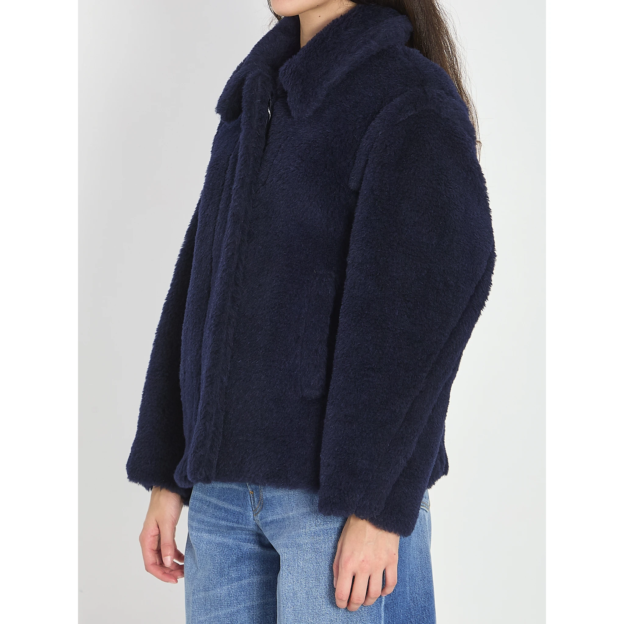 Cropped Teddy coat